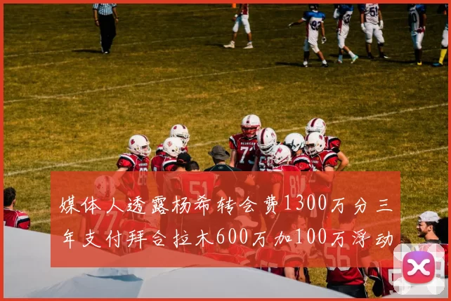 媒体人透露杨希转会费1300万分三年支付拜合拉木600万加100万浮动